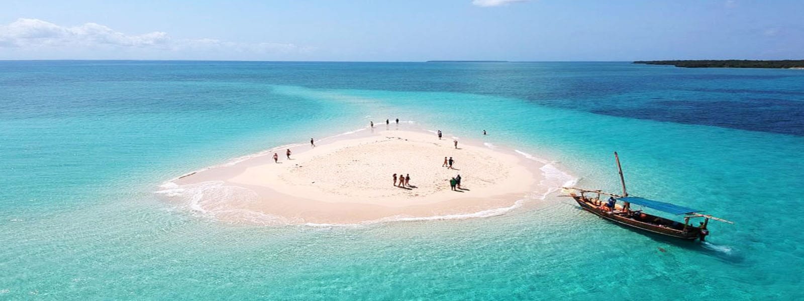 Pristine Sandbank at Safari Blue Zanzibar